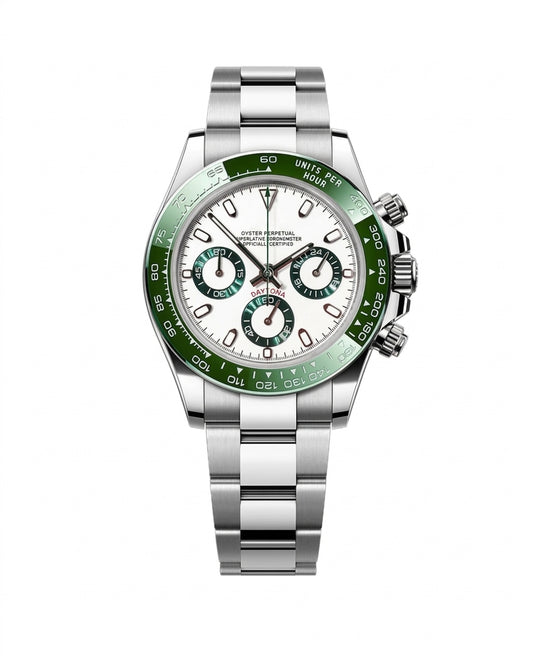 Chrono White Emerald